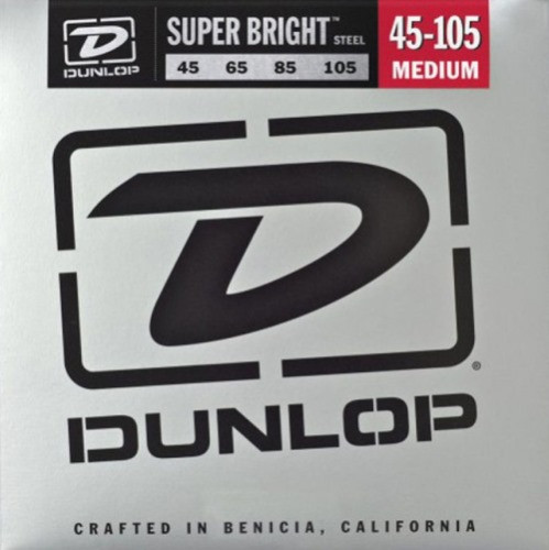 Струны Dunlop Super Bright Steel Bass 45-105