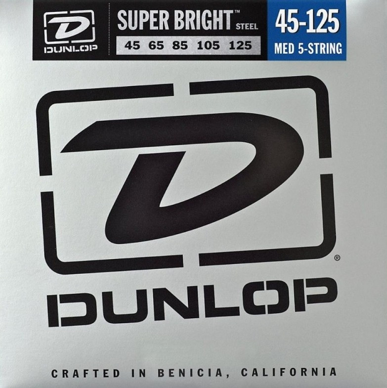 Струны Dunlop Super Bright 5-String Steel Bass 45-125 (DBSBS45125)