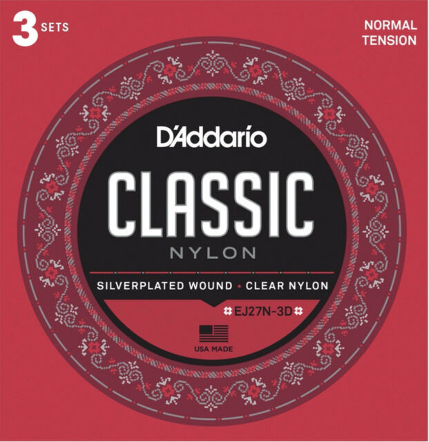 Струны DAddario Student Nylon 3D 29-45 (EJ27N-3D)