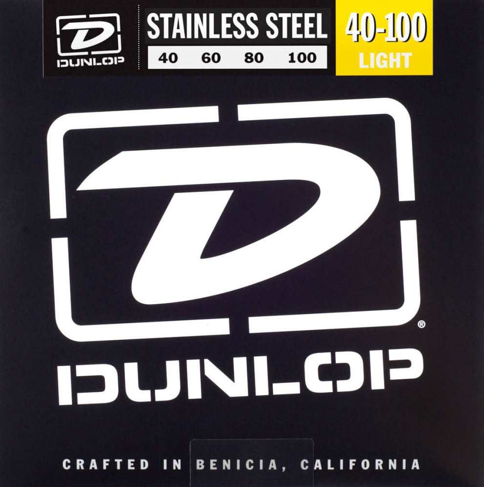 Струны Dunlop Stainless Steel Bass Light 40-100 (DBS40100)