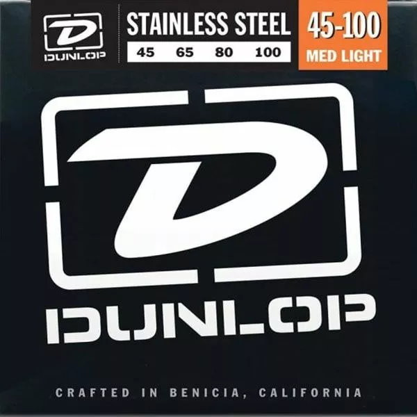 Струны Dunlop Stainless Steel Bass Medium Light 45-100 (DBS45100)