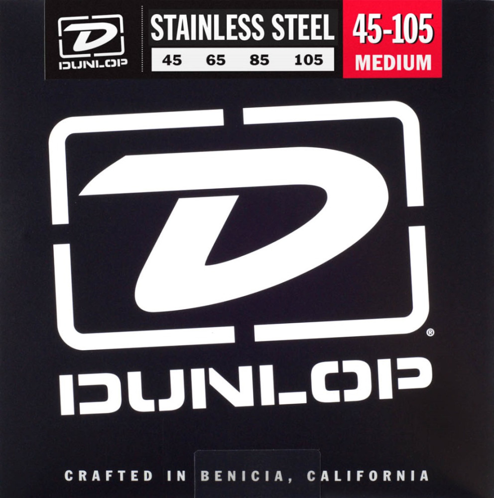 Струны Dunlop Stainless Steel Bass Medium 45-105 (DBS45105)