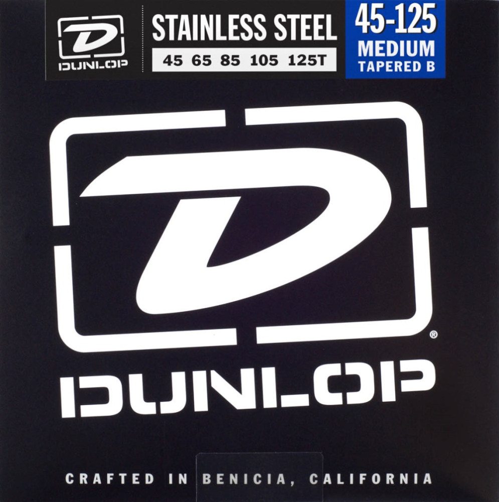 Струны Dunlop Stainless Steel 5-String Bass Medium TB 45-125 (DBS45125T)