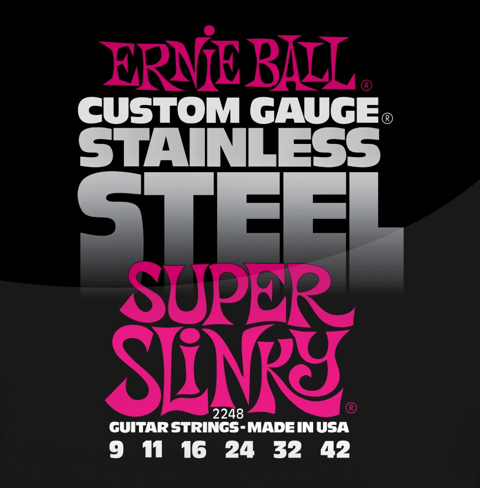Струны Ernie Ball Slinky Stainless Steel 9-42 (2248)