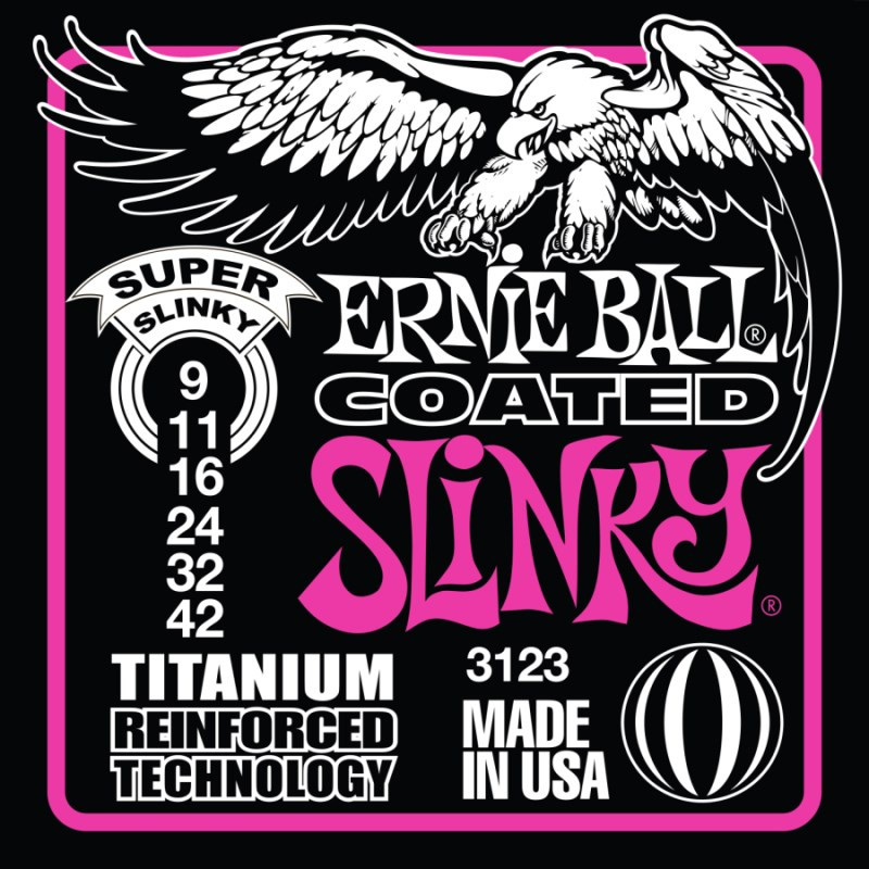 Струны Ernie Ball Slinky RPS Coated Titanium 9-42 (3123)