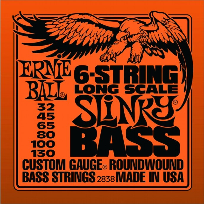 Струны Ernie Ball Slinky Nickel Wound Bass 32-130 (2838)