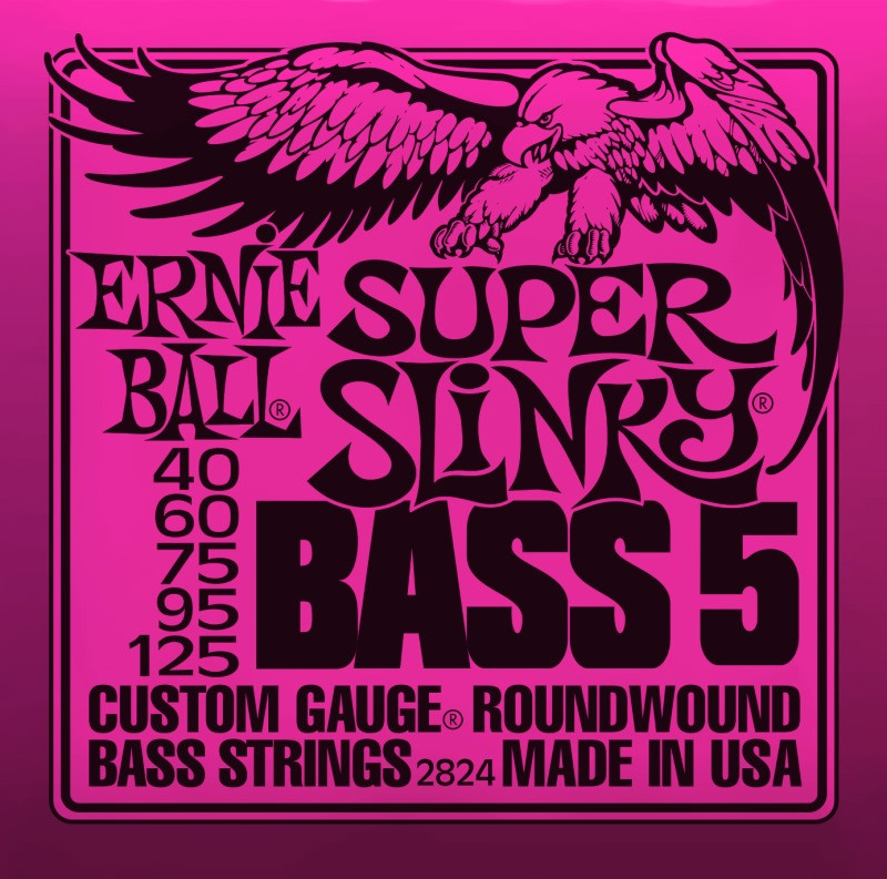 Струны Ernie Ball Slinky Nickel Wound Bass 40-125 (2824)