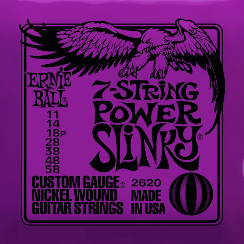 Струны Ernie Ball Slinky Nickel Wound 7-String 11-58 (2620)