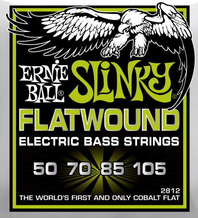 Струны Ernie Ball Slinky Flatwound Bass 50-105 (P02812)
