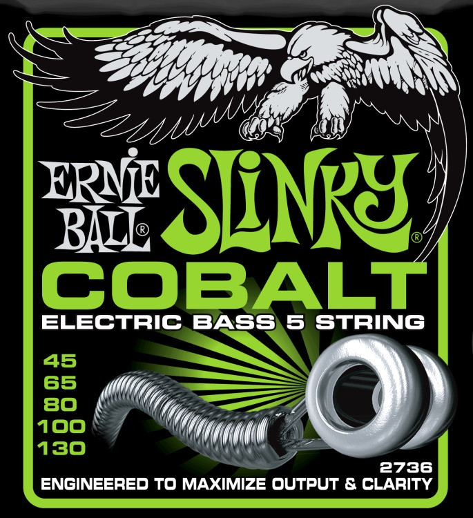Струны Ernie Ball Slinky Cobalt Bass 5-String 45-130 (2736)