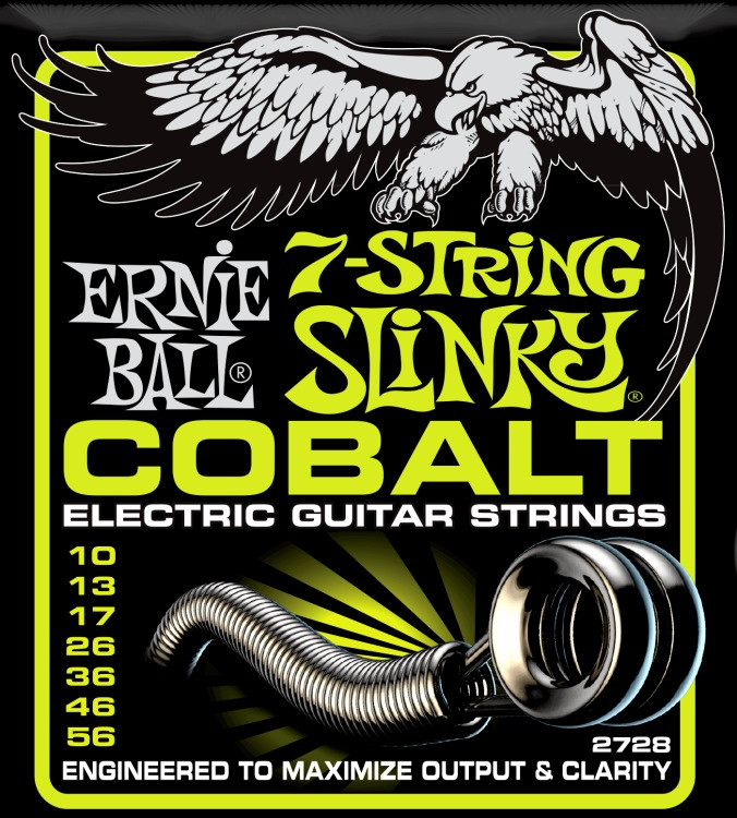 Струны Ernie Ball Slinky Cobalt 7-String 10-56 (2728)