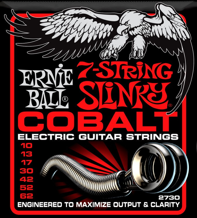 Струны Ernie Ball Slinky Cobalt 7-String 10-62 (2730)
