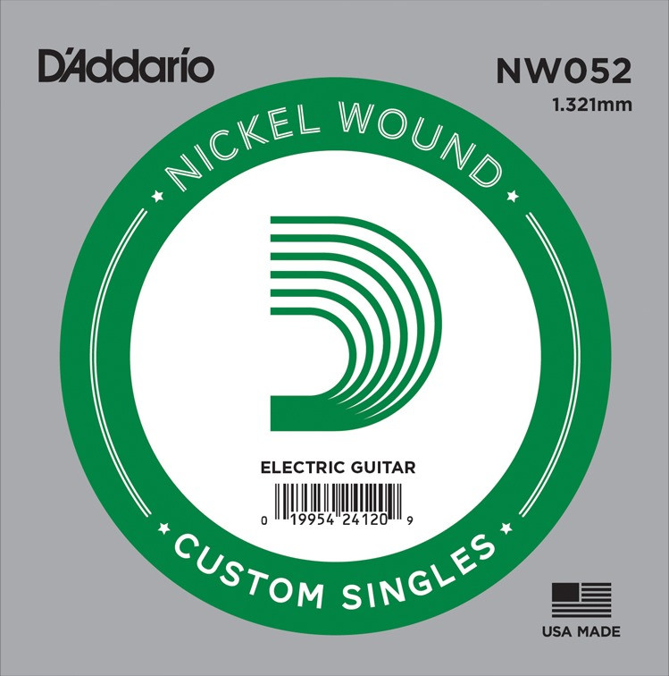 Струни DAddario Single XL Nickel Wound 52 (NW052)