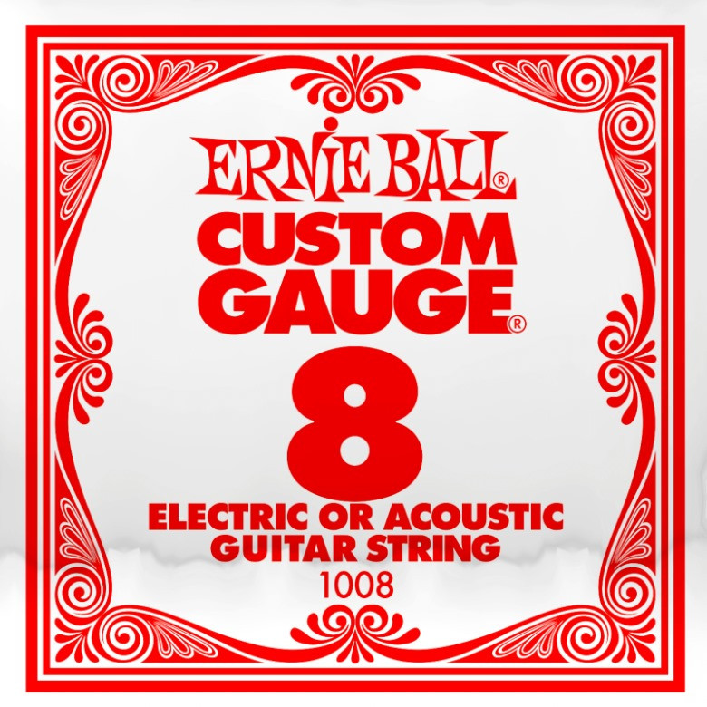 Струны Ernie Ball Single Plain Steel 8 (1008)