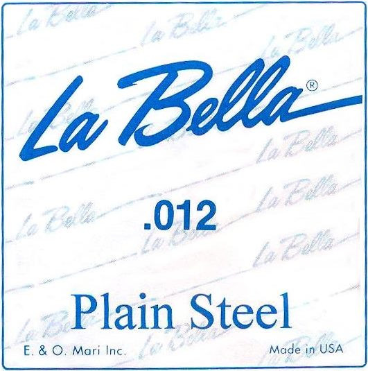 Струны La Bella Single Plain Steel 12 (ps012)