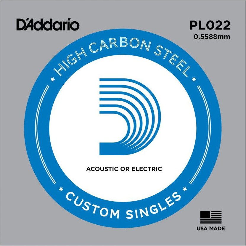 Струни DAddario Single Plain Steel 022 (PL022)