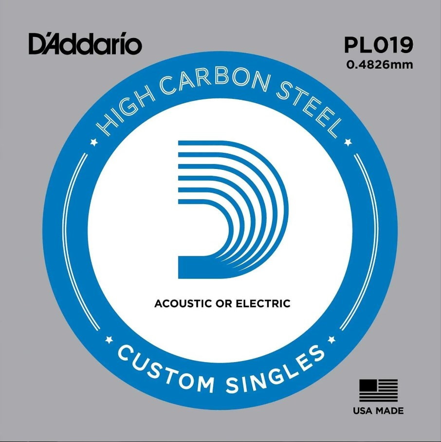 Струни DAddario Single Plain Steel 019 (PL019)