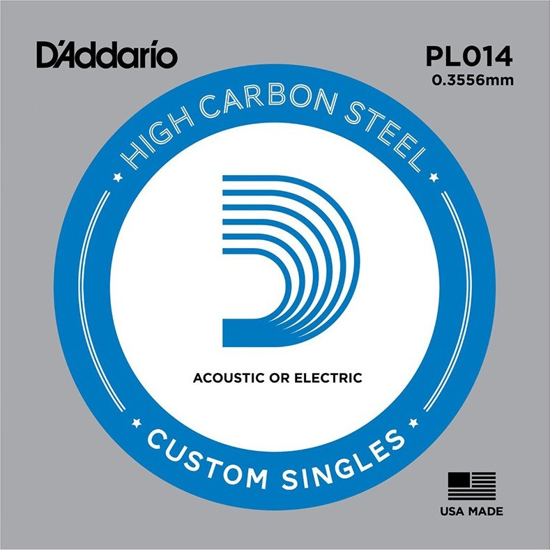 Струни DAddario Single Plain Steel 014 (PL014)
