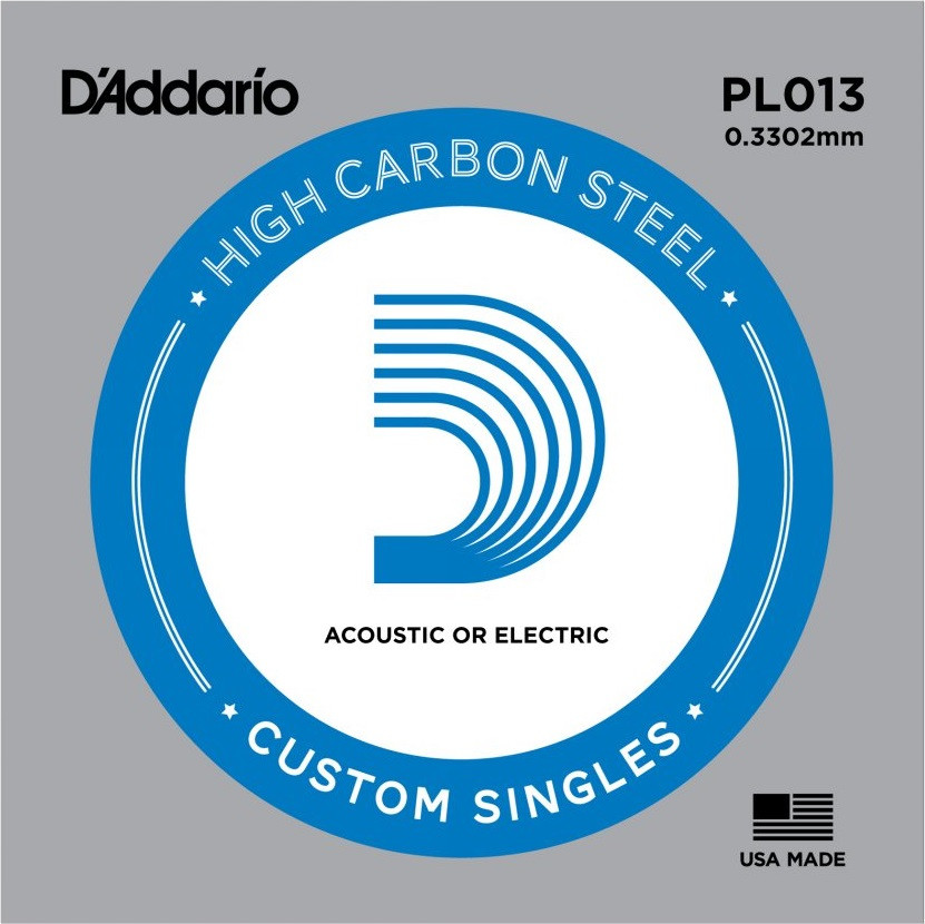 Струни DAddario Single Plain Steel 013 (PL013)