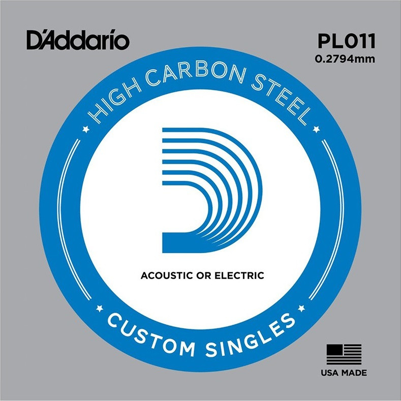 Струни DAddario Single Plain Steel 011 (PL011)