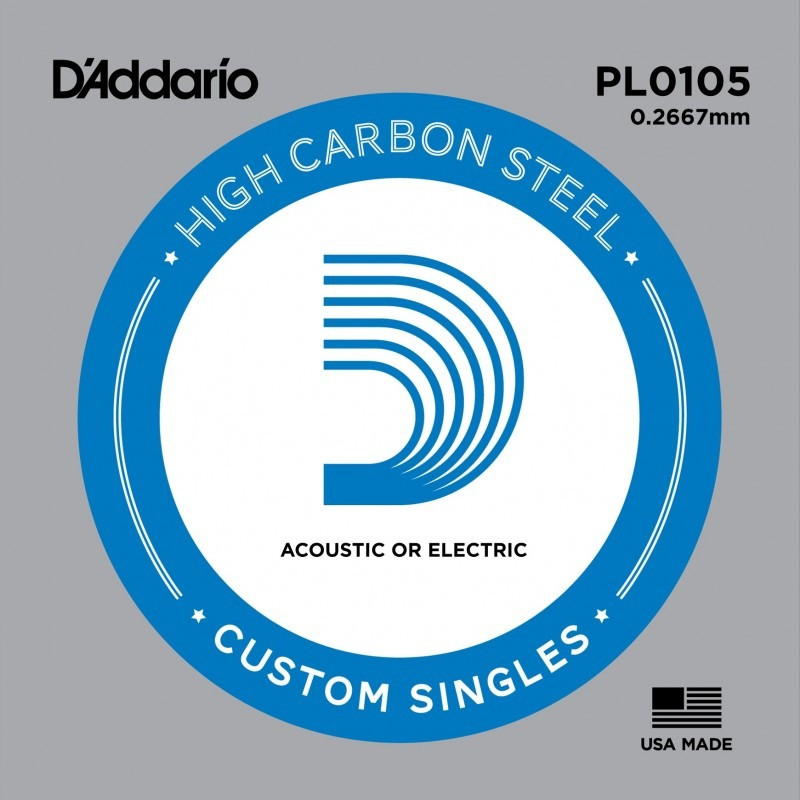 Струни DAddario Single Plain Steel 0105 (PL0105)