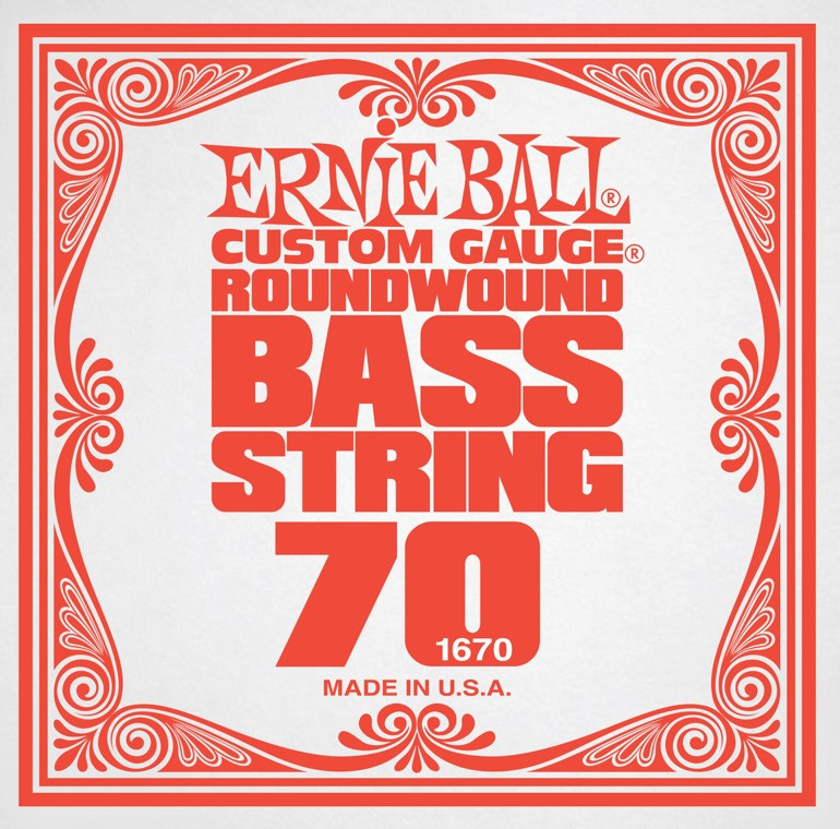Струны Ernie Ball Single Nickel Wound Bass 70