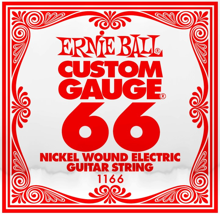Струны Ernie Ball Single Nickel Wound 66