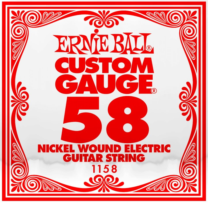Струны Ernie Ball Single Nickel Wound 58