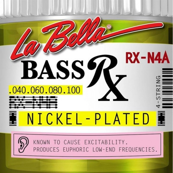 Струны La Bella RX Nickel Plated Bass 45-105 (RX-N4D)