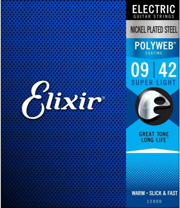 Струни Elixir Polyweb Anti Rust Steels Electric Super Light 9-42 (12000)