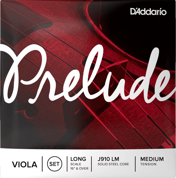 Струны DAddario Prelude Viola String Set Long Scale Medium (J910 LM)