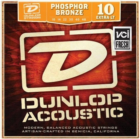 Струны Dunlop Phosphor Bronze Extra Light 10-48 (DAP1048)