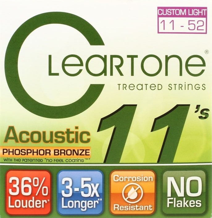 Струни Cleartone Phosphor Bronze Custom Light 11-52 (7411)