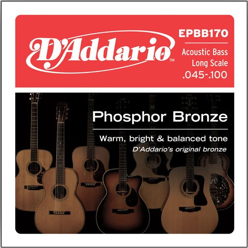 Струны DAddario Phosphor Bronze Acoustic Bass 45-100 (EPBB170)