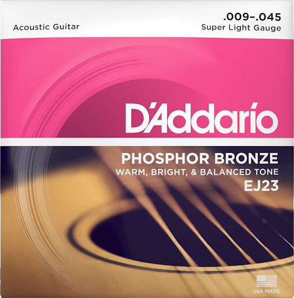 Струны DAddario Phosphor Bronze 9-45 (EJ23)