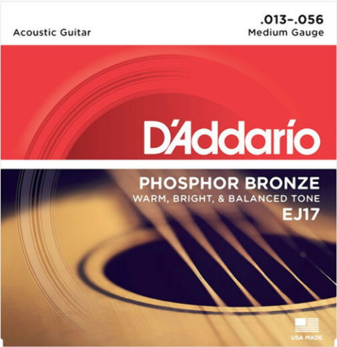 Струны DAddario Phosphor Bronze 3D 13-56 (EJ17-3D)