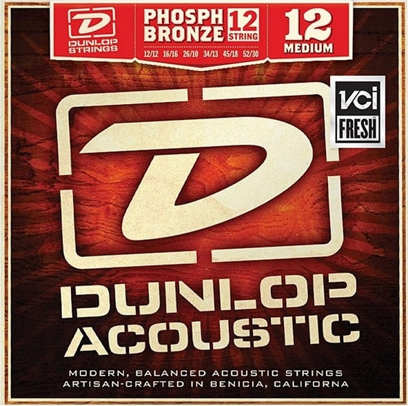 Струны Dunlop Phosphor Bronze 12-String Medium 12-52 (DAP1252J)