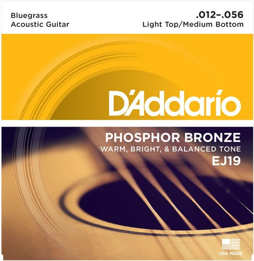 Струны DAddario Phosphor Bronze 12-56 (EJ19)
