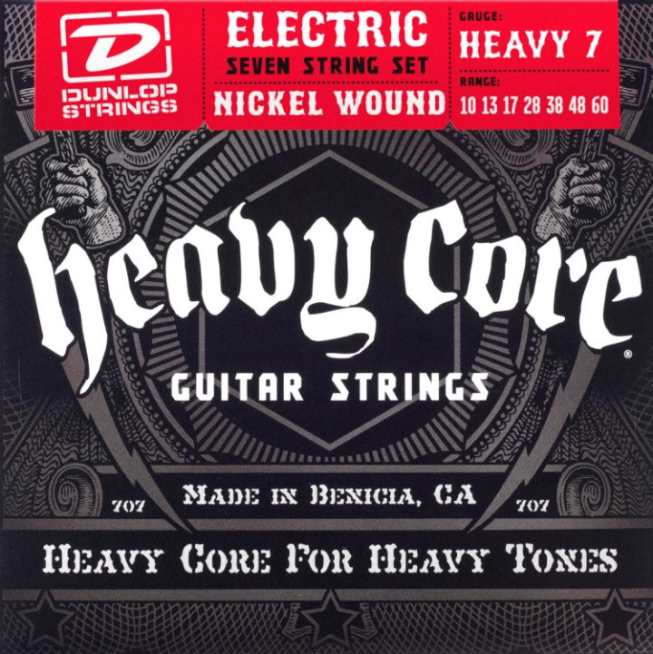 Струни Dunlop Heavy Core 7-String 10-60 (DHCN1060)