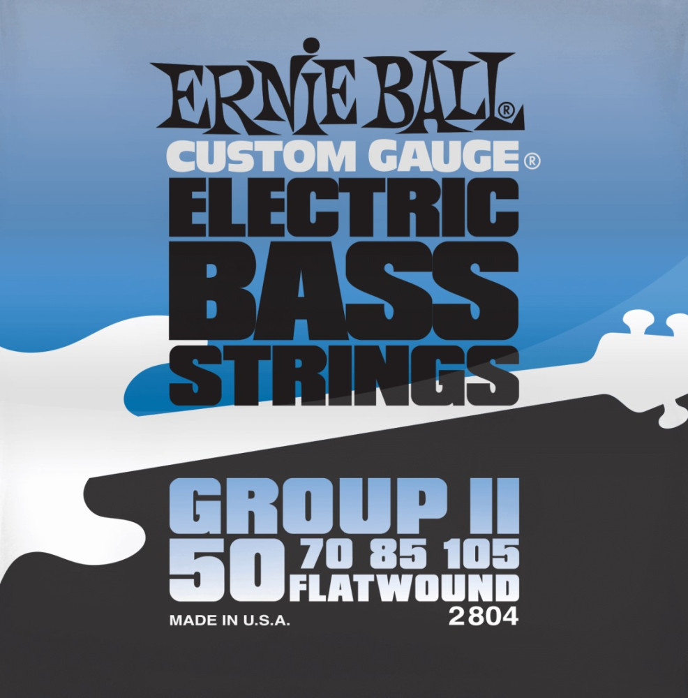 Струны Ernie Ball Flatwound Group II Bass 50-105 (2804)
