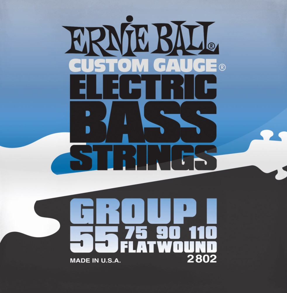Струны Ernie Ball Flatwound Group I Bass 55-110 (2802)