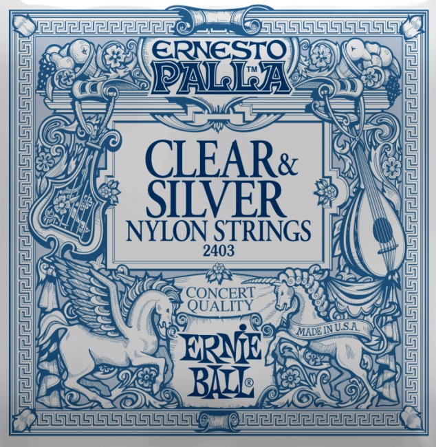 Струны Ernie Ball Ernesto Palla Clear & Silver Nylon (2403)