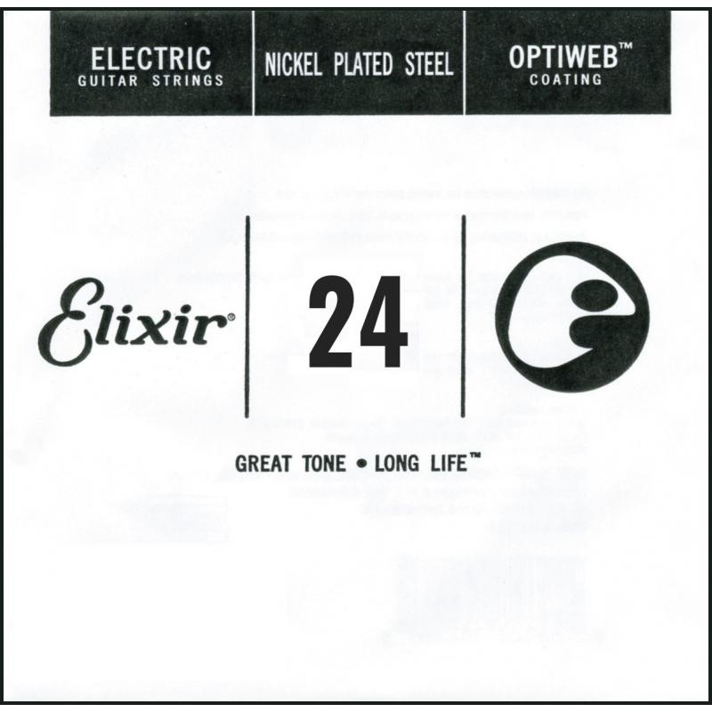 Струни Elixir Electric Optiweb Nickel Plated Steel Single 24 (16224)
