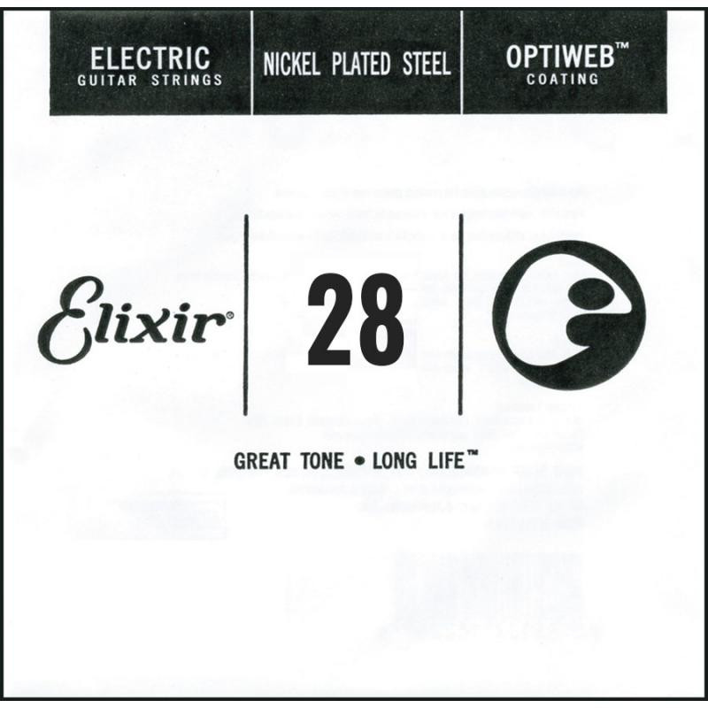 Струни Elixir Electric Optiweb Nickel Plated Steel Single 28 (16228)