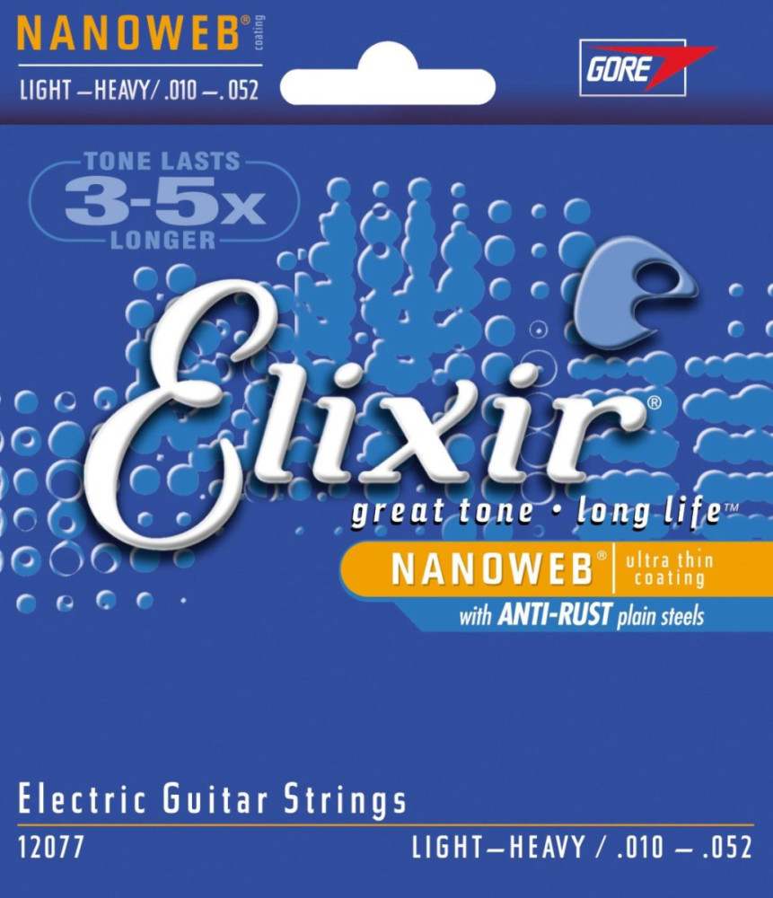 Струны Elixir Electric Nanoweb Light-Heavy 10-52 (12077)