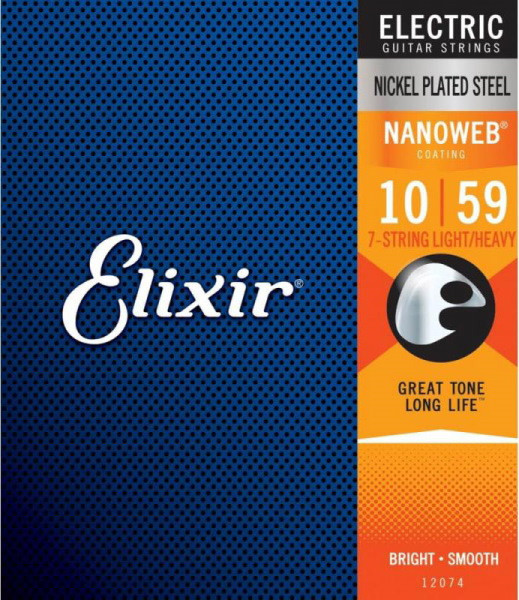 Струны Elixir Electric 7-String Nanoweb Light/Heavy 10-59 (12074)