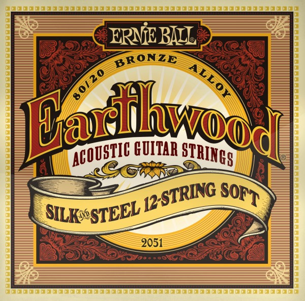 Струны Ernie Ball Earthwood 80/20 Bronze Silk 12-String 9-46 (P02051)