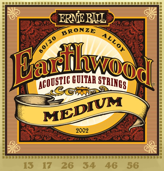 Струны Ernie Ball Earthwood 80/20 Bronze 13-56 (P02002)