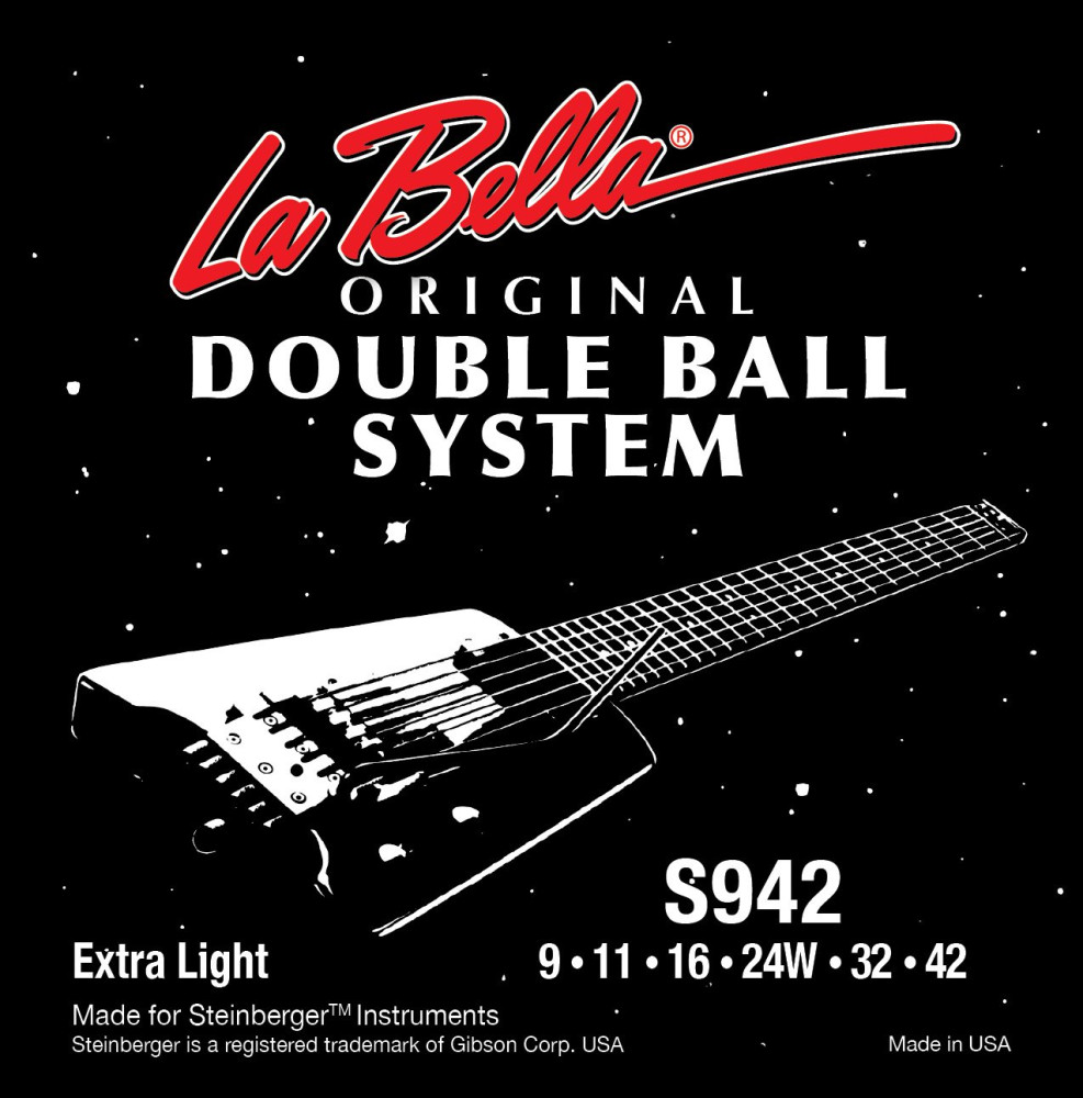 Струны La Bella Double Ball Steinberger 9-42 (S942)