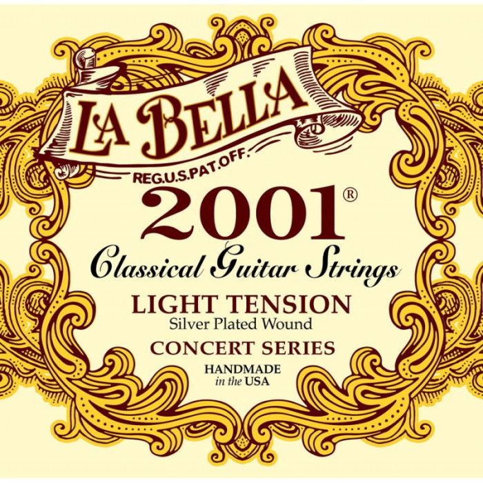 Струны La Bella Classical Silver Plated Light Tension (2001L)